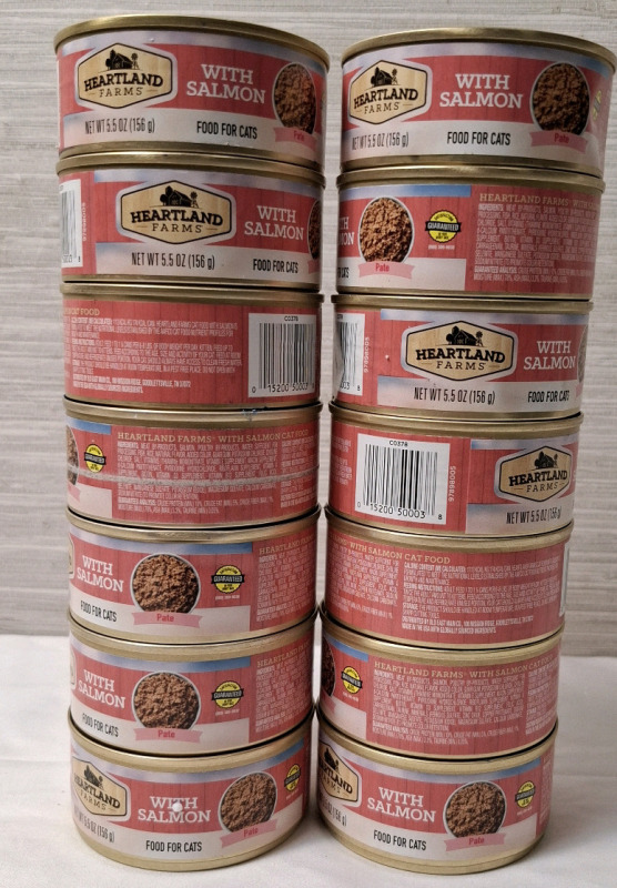 14 New Heartland Farms Food For Cats Cans | Net WT 156g Each | BB 11 Nov 2027