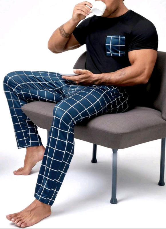 New Size L Mens | Plaid Print Pajama Set