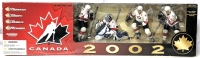 Vintage 2002 MacFarlane Sport Picks : Team Canada 4 Figure Set : #19 Yzerman, #31 Joseph, #66 Lemieux, #44 Pronger - Approx 5" Tall Each