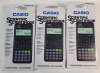 3 New Casio Scientific Calculators . General Math , Algebra , Trigonometry , Statistics , Sciences & Biology . Model # fx-300ES Plus