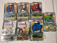 7 Vintage 2002 Marvel Die-Cast Car Collection In Sealed Pack