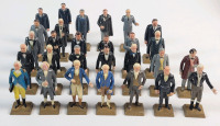 Vintage 1960s MARX Toys Presidents of the United States 2 3/4" Figures . 28 Figures (no doubles) . Truman missing arm