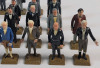 Vintage 1960s MARX Toys Presidents of the United States 2 3/4" Figures . 28 Figures (no doubles) . Truman missing arm - 3