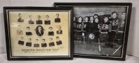 Two (2) Framed Prints - 1933-34 Hamilton Tigers Hockey Club Team Senior A. O.H.A. Champions