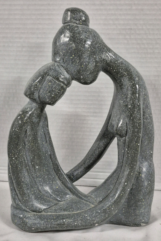 1971 Vintage Austin Productions Inc. Sculpture "Girl Talk" - 11" Tall