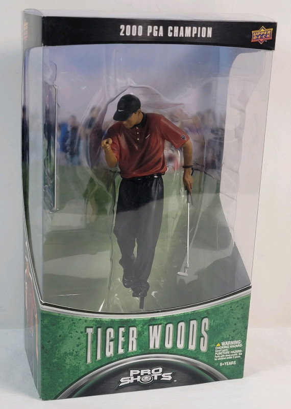 2008 Upper Deck TIGER WOODS 2000 PGA Champion 6.5" Action Figure in Original Package