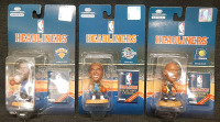 3 Vintage 1996 NBA Basketball Corinthian Headliners Figures l Includes Knicks Patrick Ewing, Pistons Grant Hill & Pacers Reggie Miller | All Figures are Roughly 3" Tall