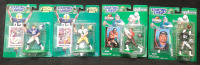 4 NFL Football 2000-2001 & 1998 Starting Lineup Figures | Includes Colts Peyton Manning, Packers Brett Favre, Buccaneers Mile Alstott & Raiders Charles Woodson | All Figures are Roughly 5" Tall