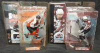 2 2001 NHL Hockey Mcfarlane's SportsPicks Figures | Includes Flyers John LeClair & Avalanche Peter Forsberg | Both Figures are Roughly 5" Tall