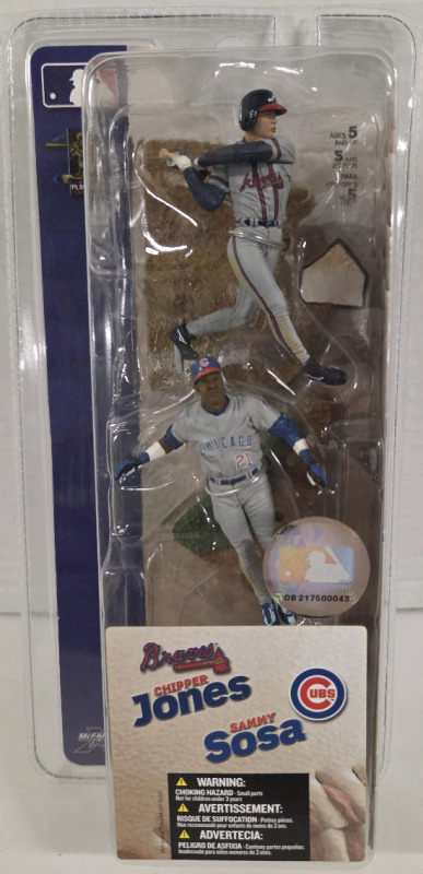 Vintage | MLB 2004 CHIPPER JONES Atlanta Braves ~ SAMMY SOSA Chicago Cubs 3"" McFarlane Figures