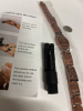 New 9.99 %Copper Magnetic Masonic Bracelet Adjustable Solid Band Approximately 8.25 inch <br/>Symbolic Pattern<br/>Instructions and link tool included - 3