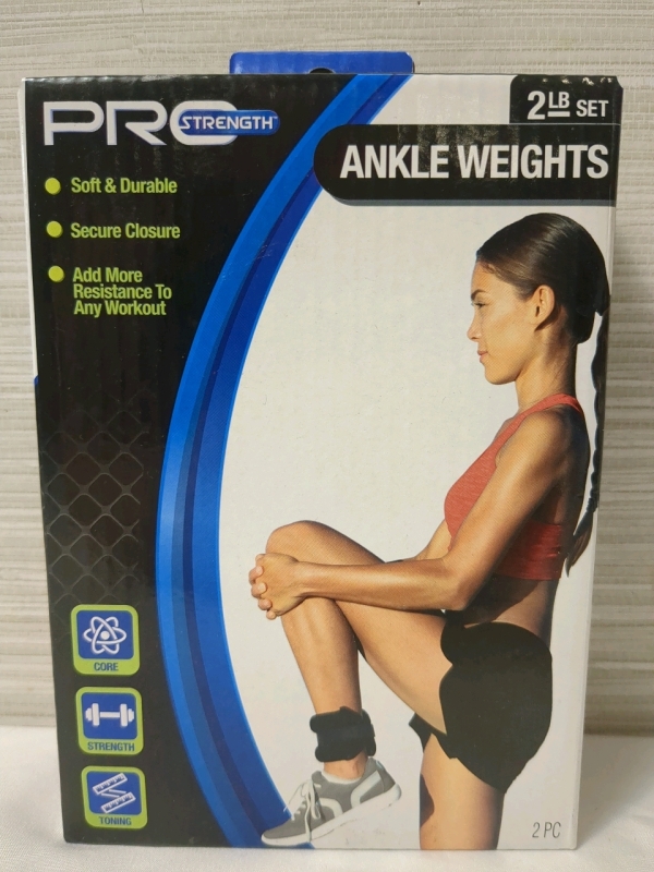 New Pro Strength 2lb Ankle Weights Set of 2