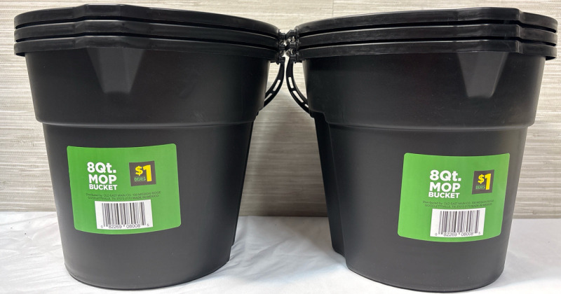 6 New Mop Bucket| 8 qt | 9" Length