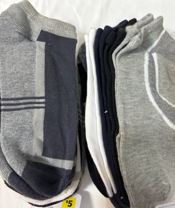 10 New Men Athletic Low Cut Socks| Size 6.5-12|