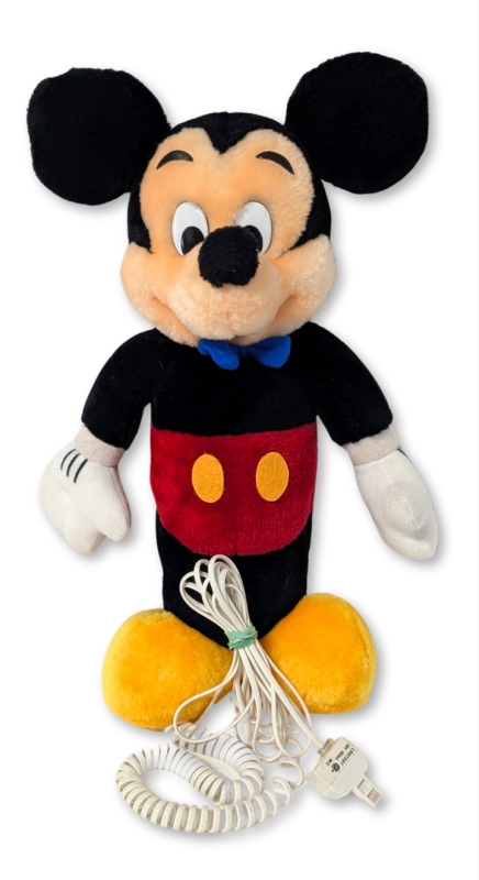 Vintage 1996 Disney &times; PhoneLife MICKEY MOUSE Plush Landline Phone Model ACL-M1 - 14" Tall Including Ears