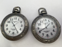 Two Vintage Coleman Pocket Watches NIGHTSIGHT