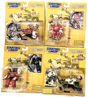4 Vintage 1998 Kenner NHL NHLPA Hockey Starting Lineup : Martin Brodeur, Chris Osgood, Kirk McLean, Olaf Kolzig