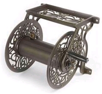 New In Box | Hampton Bay Wall Mount Hose Reel | Bronze Powder Coated | Measurements- 21.7" W x 15.5" H x 15.5 D