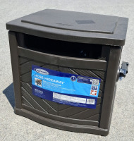New Suncast Hideaway Garden Hose Reel, Holds 150ft of 5/8" Standard Vinyl Hose, Cyberspace Grey | Retails $150