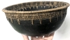 9 Neat Vintage Wooden Bowls With Woven Rims - 6" - 14.5" Diameter - 2