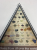 Gems From All Over The World Triangular Set of 36 Natural Crystal Agate Gemstones Mineral Specimens Approximately 6 x .55 Inch 100 Gemstone Specimens Book see description for more - 4