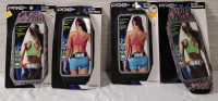 4 New Pro Strength Active Waistbands | Dual Pocket Storage | Fits Most Smartphones & other comparable Devices | Heights- 7.5" approx.