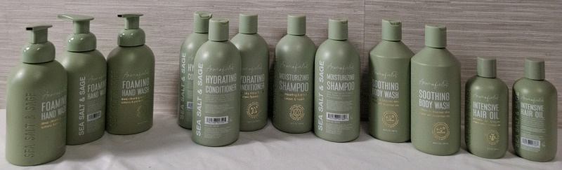 12 New | Aromafields Bundle Includes- 3 Handwashs, 2 Shampoo, 3 Conditioners, 2 Bodywash & 2 Hair Oil | Tallest Measures Weights- 500ml