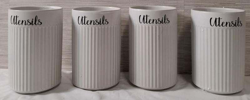 4 New Utensil Holders | Height- 7.5"