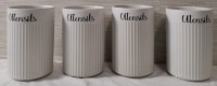 4 New Utensil Holders | Height- 7.5"