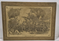 Vintage Plaque "The Storming Of Fort George - May 27th 1813 " NOTL - 15.25 by 11.25"