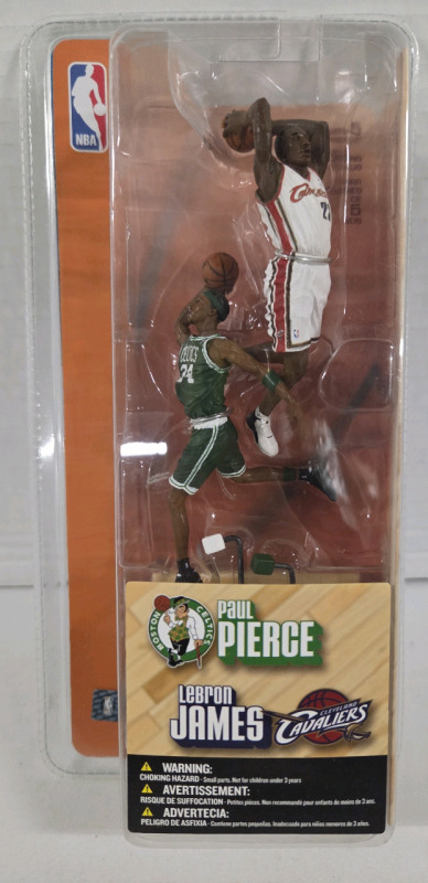 Vintage | 2003 McFarlane Paul Pierce & LeBron James 3" Mini Figures