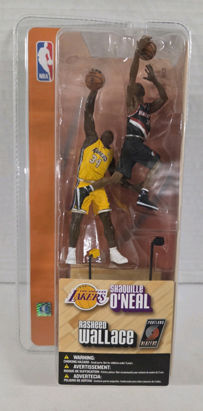 Vintage | 2003 McFarlane Shaquille O'Neal & Rasheed Wallace 3" Mini Figures