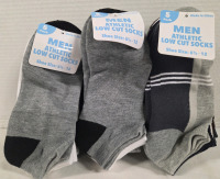 15 New Pairs | Size 6&frac12;-12 Mens Athletic Low Cut Socks