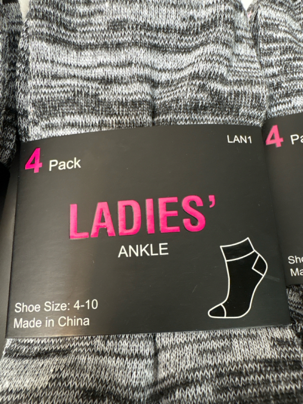 12 New Ladies Ankle and No Show Socks| Size 4-10| Each Set Includes 4 packs