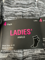 12 New Ladies Ankle and No Show Socks| Size 4-10| Each Set Includes 4 packs