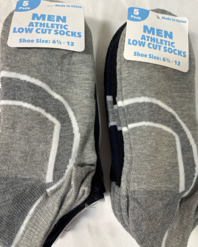 10 New Men Athletic Low Cut Socks| Size 6.5-12|