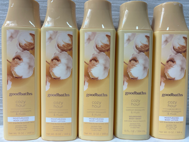 5 New GoodBath Moisturizing Body Lotion| 368g each| Cotton blossom & Musk | Best Before 2026/6/01