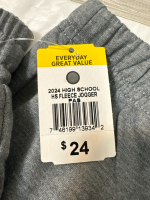 3 New Everyday Great Value High School Fleece joggers | Size Large Retail Price 72 USD