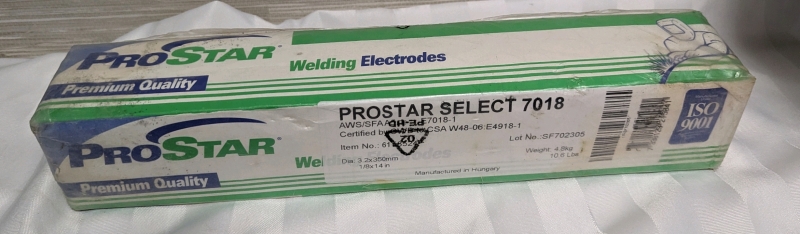 New Prostar Select 7018 Welding Electrodes.