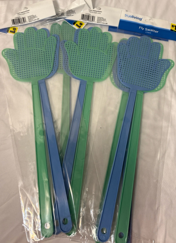 10 New Trueliving Fly Swatter | Care Instruction: Hand wash Only