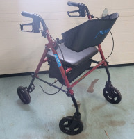 MOBB Heavy Duty Aluminum Folding Bariatric Rollator Walker - Pre-owned