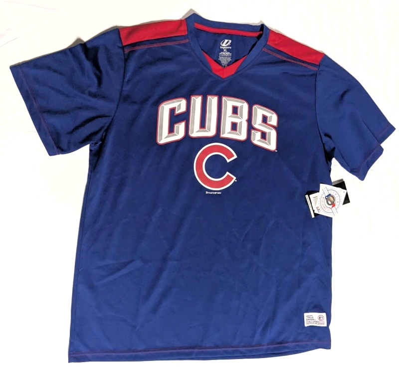 New With Tags Size XL Men's Dynasty MLB Baseball Chicago Cubs Jersey With Tags