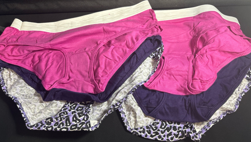 6 New Hanes Cotton Hipsters Women's | Sport Styling | Size M/6 | Color and design may vary