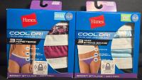 6 New Hanes Cotton Hipsters & String BikinisWomen's | Sport Styling | Size XL/8 | Color and design may vary