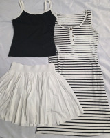 3 New | Size M Women's Apparel Lot | Includes Dress, Shirt & Skirt