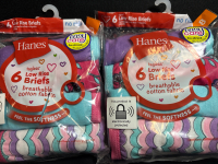 12 New Hanes Tagless Low Rise Briefs| Breathable Cotton Fabric| 6 Briefs in each Package