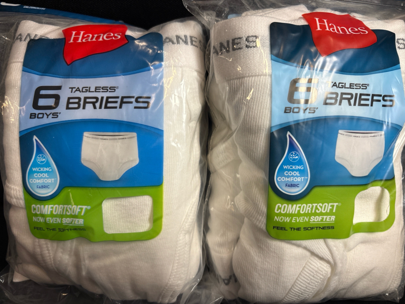 12 New Hanes Cool Comfort Cotton Briefs| Boys | Size M/M 10-12|