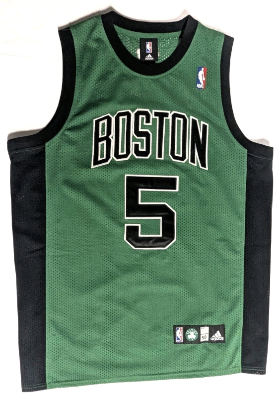 ADIDAS NBA Basketball Boston Celtics #5 Kevin Garnett Jersey Size 50, Stitched Number & Name