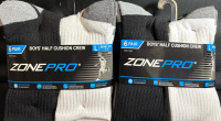 12 New Pair Boys Half Cushion Crew| Size 4-10