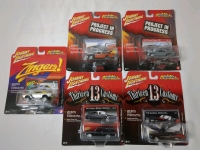 5 Vintage 2005 Johnny Lightning Street Freaks Die-Cast Car Collection In Sealed Pack